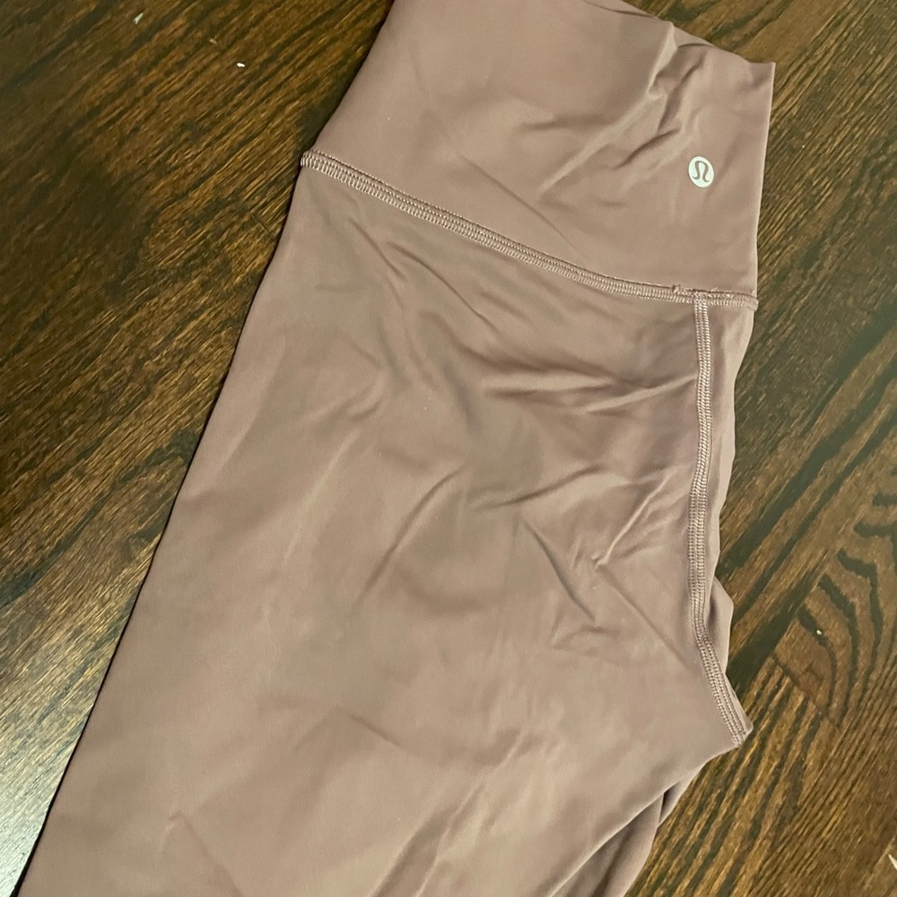 Lululemon Wunder Unders, size 8, “Antique Bark” Nulux high rise - VGUC - Picture 6 of 8